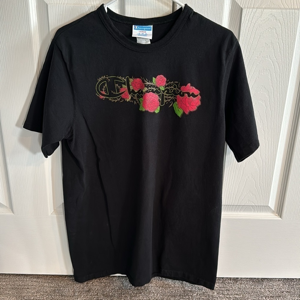 Champion Thorn Rose graphic tee- Black- Large-‎ worn maybe once - Picture 3 of 7